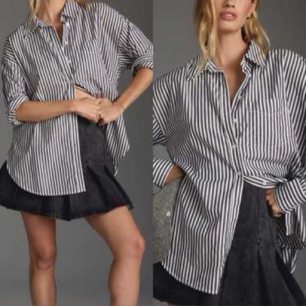 Anthropologie Maeve The Bennet Buttondown Shirt